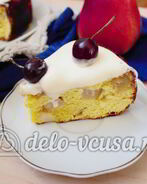 Шарлотка со взбитыми сливками