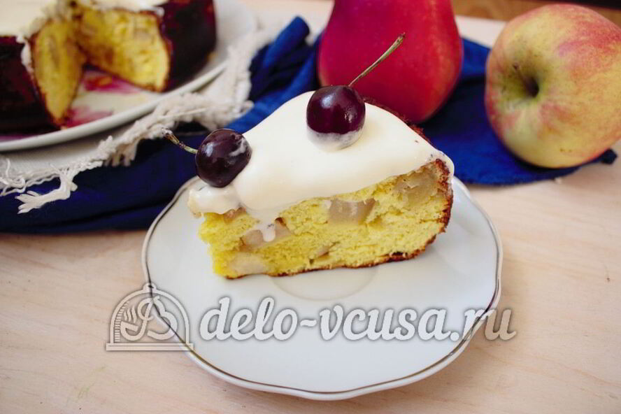 Рецепт шарлотки со взбитыми сливками