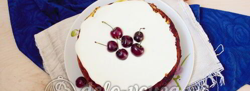 шарлотка со взбитыми сливками. Шаг 10