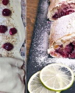 Ленивый штрудель с вишней