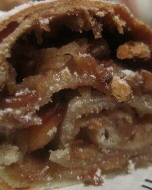 Постный яблочный штрудель