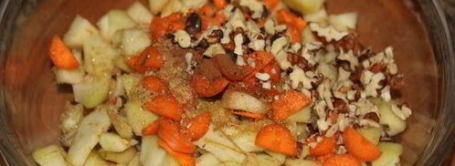 штрудель с дикими грушами, морковью и корицей. Шаг 3