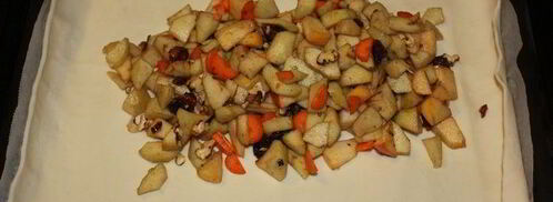 штрудель с дикими грушами, морковью и корицей. Шаг 4