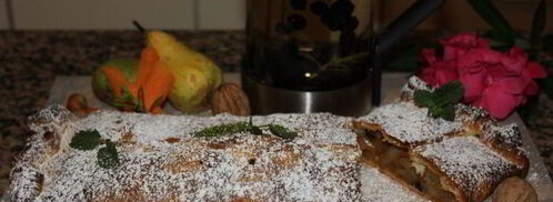 штрудель с дикими грушами, морковью и корицей. Шаг 6