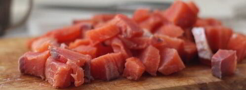 штрудель с лососем, моцареллой и шпинатом. Шаг 2