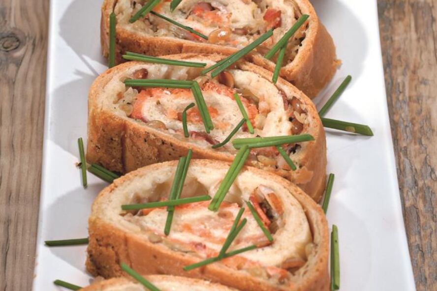 Рецепт штруделя с семгой