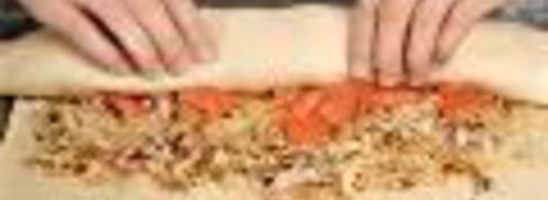 штрудель с семгой. Шаг 3