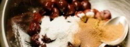 штрудель с творогом и вишней. Шаг 7