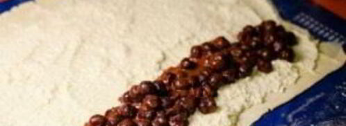 штрудель с творогом и вишней. Шаг 8