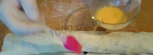 штрудель яблочный классический из слоеного теста. Шаг 6