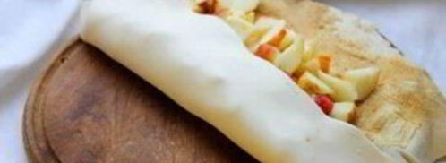 яблочный штрудель из слоеного дрожжевого теста. Шаг 5