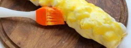 яблочный штрудель из слоеного дрожжевого теста. Шаг 6