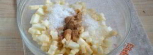 яблочный штрудель из слоеного теста. Шаг 2