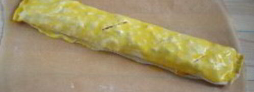 яблочный штрудель из слоеного теста. Шаг 5