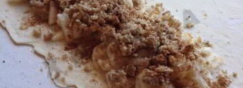 яблочный штрудель с кислыми яблоками. Шаг 2