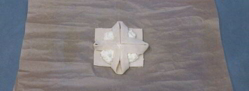 слоеная выпечка с творожной начинкой. Шаг 6