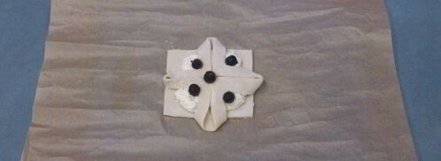 слоеная выпечка с творожной начинкой. Шаг 7