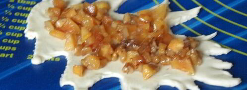 слойки с айвой и грецкими орехами. Шаг 5