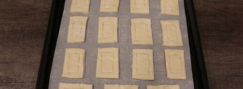 слойки со свекольным песто и селедкой. Шаг 6