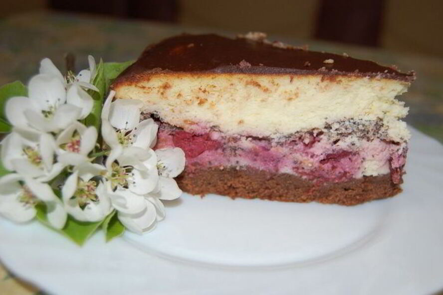 Рецепт вишнева-шоколадного сырник