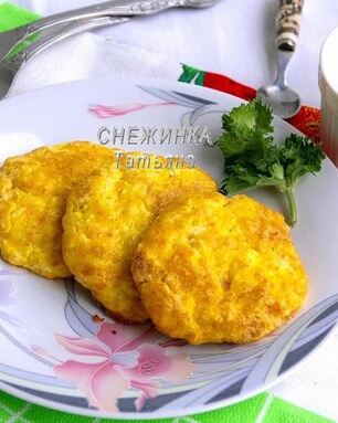 Запеченные нежные сырники из творога и риса