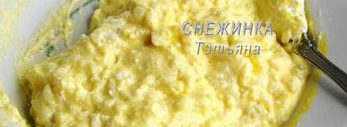 запеченные нежные сырники из творога и риса. Шаг 3