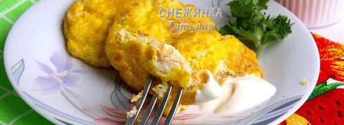 запеченные нежные сырники из творога и риса. Шаг 7