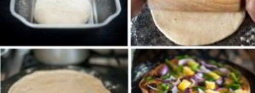 пресное тесто для пиццы без дрожжей. Шаг 4