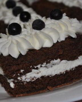 Шоколадное тесто на белках