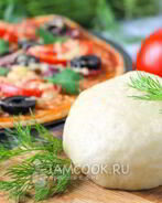 Тесто для пиццы без дрожжей на молоке