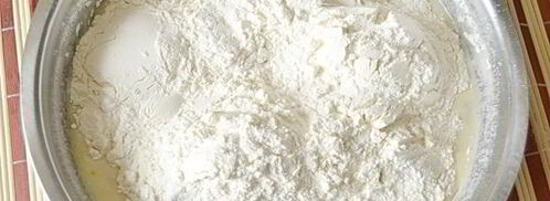 тесто на кефире для пирога. Шаг 5