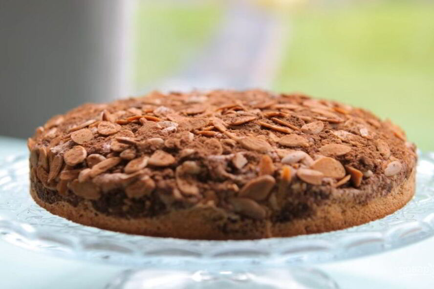 Рецепт бисквита с кофе и миндалем