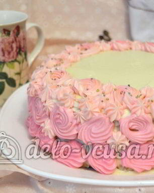 Бисквитный торт с кремом Шарлотт