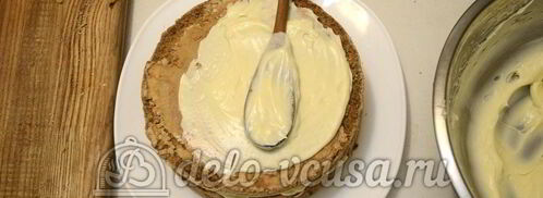 бисквитный торт с кремом шарлотт. Шаг 15