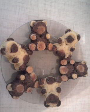 Бисквитные мишки Барни