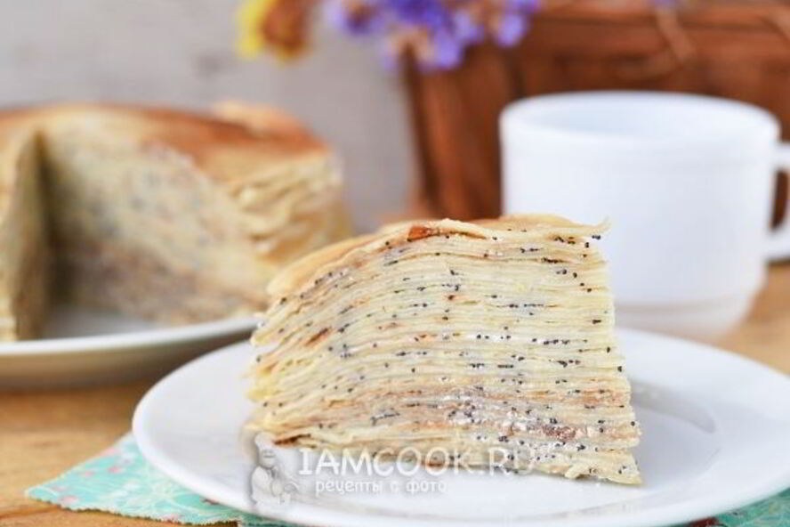 Рецепт блинного торта со сгущенкой