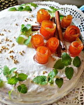 Морковный торт с ароматом апельсина