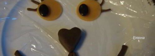 ореховый бисквитный торт мишка. Шаг 3