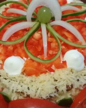 Овощной торт