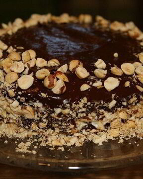 Шоколадный новогодний торт из Пьемонта