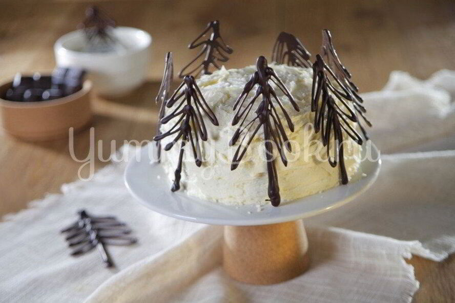 Рецепт шоколадного праздничного новогоднего торта