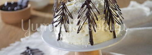 шоколадный праздничный новогодний торт. Шаг 7