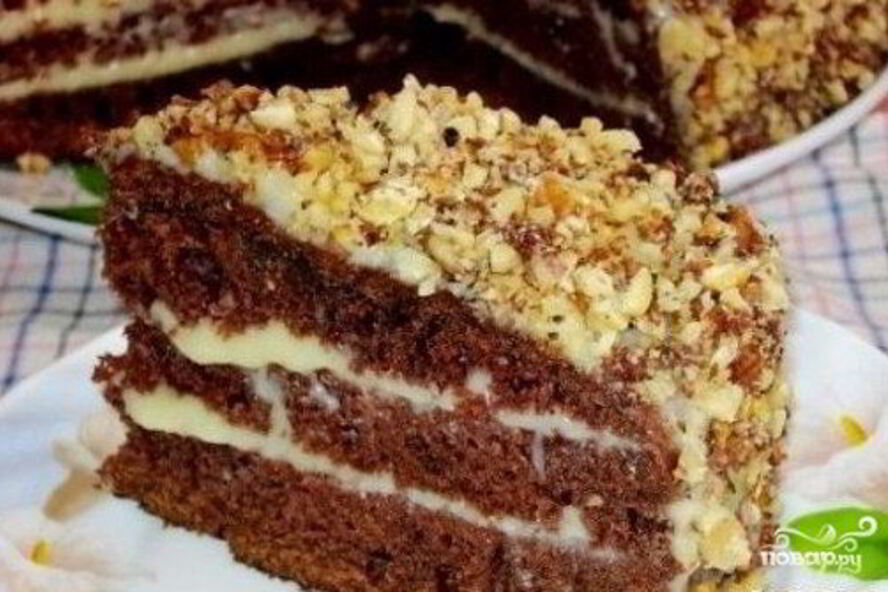 Рецепт шоколадного торта на кефире фантастика