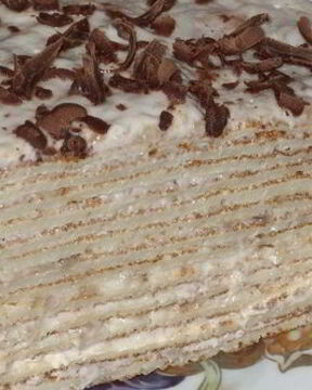 Торт из блинов с нежным кремом