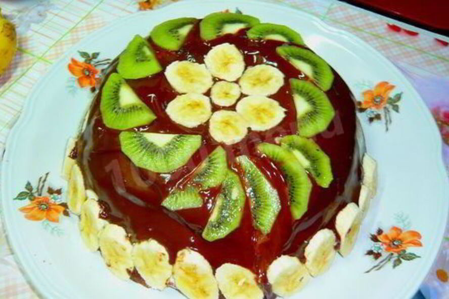 Рецепт торта из пряников, бананов, сметаны без выпечки