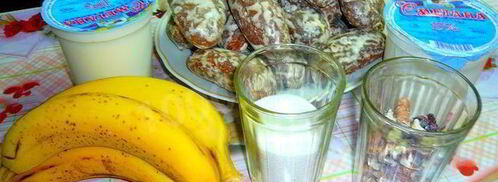 торт из пряников, бананов, сметаны без выпечки. Шаг 2