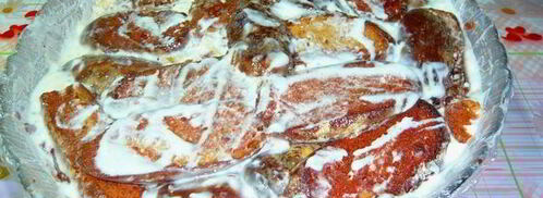 торт из пряников, бананов, сметаны без выпечки. Шаг 7