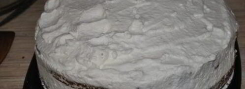 торт парадиз с манго и виноградом. Шаг 9