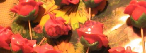 торт с бантом из мастики букет роз. Шаг 10