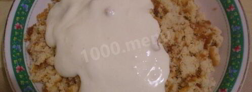 торт с фруктами без выпечки на коржах. Шаг 5